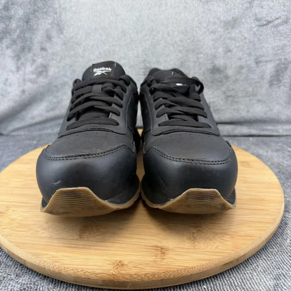 Reebok Work RB1983 Shoes Womens Size 7.5 Black Leather Slip Resistant Sneakers